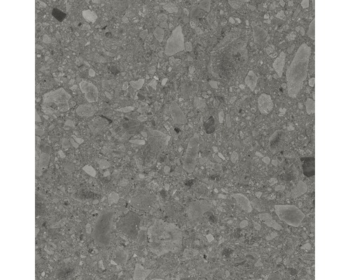 Feinsteinzeug Terrassenplatte Donau grau glasiert matt 60x60x2 cm rektifiziert
