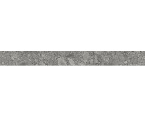 Feinsteinzeug Sockelfliese Donau 6,0x60,0 cm grau
