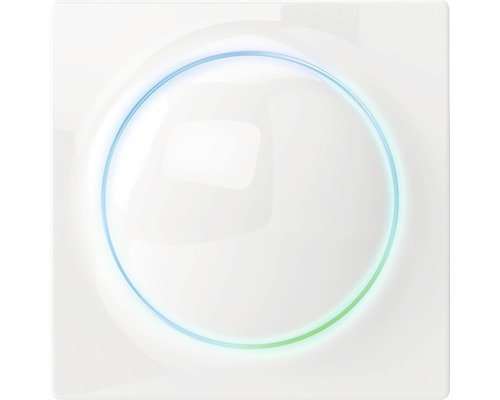 Weißer Lichtschalter mit LED-Ring