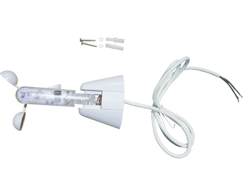Windsensor mit Befestigungsmaterial für die Windmessung