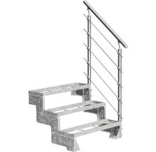 Treppe mit Geländer aus Metall