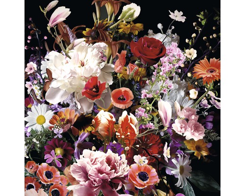 Glasbild Colourful Flowers 20x20 cm GLA2095