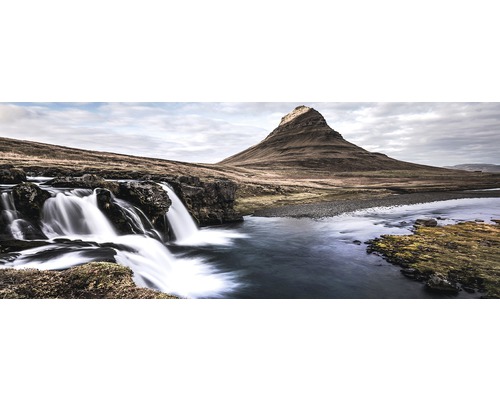 Glasbild Nordic Waterfall I 30x80 cm GLA2126