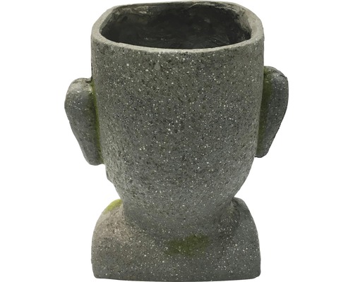 Blumentopf aus Stein in Form eines Kopfes