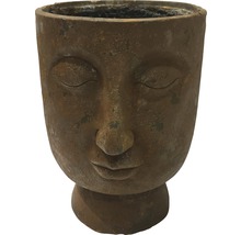 Blumentopf mit Buddha Gesicht