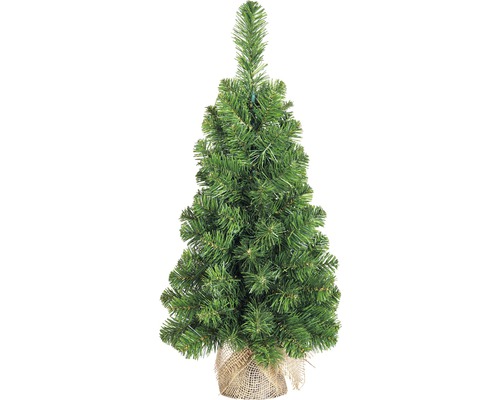 Christbaum Lafiora im Jutesack Kunststoff Ø 23 cm Höhe: 60 cm grün