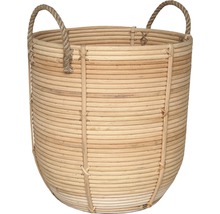 Korb aus Rattan mit Seilgriffen