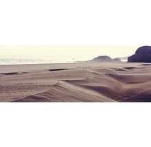 Strandlandschaft mit Sanddünen und Felsen
