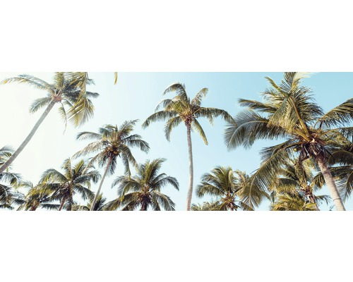 Glasbild Palms On Beach II 30x80 cm GLA2140