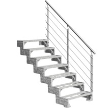 Metalltreppe mit Geländer für den Außenbereich