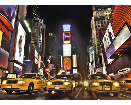 Fototapete selbstklebend Papier 53008 Times Square at Night 8-tlg. 198 x 272 cm