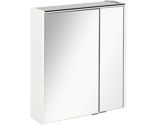 LED-Spiegelschrank Fackelmann Denver Hype 3.0 2-türig 60x68,5 cm weiß