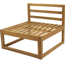 Holzstuhl mit Rückenlehne für den Garten