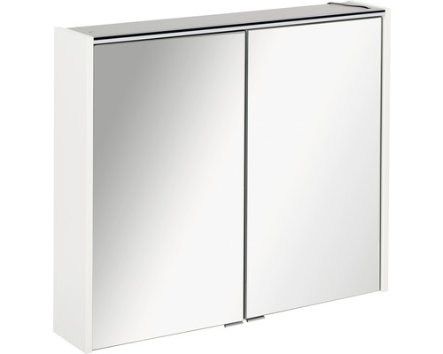 LED-Spiegelschrank Fackelmann Denver Hype 3.0 2-türig 80x68,5 cm weiß-0