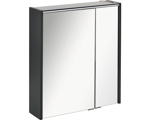 LED-Spiegelschrank Fackelmann Denver Hype 3.0 2-türig 60x68,5 cm anthrazit-0