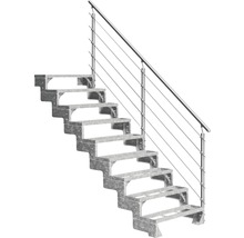 Metalltreppe mit Geländer für den Außenbereich