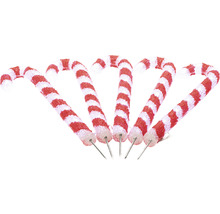 Fünf Zuckerstangen für die Weihnachtsdekoration