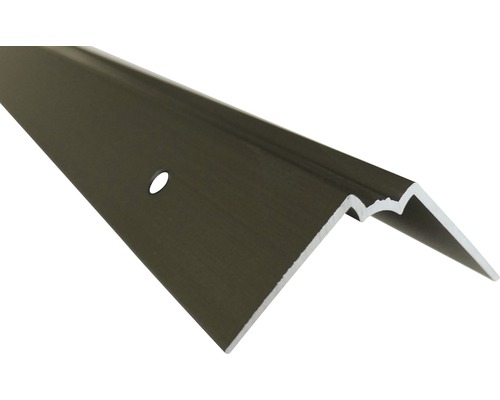 Profilleiste Inneneck Slate-Lite F-Line stahl 2,5 m Treppenkantenprofil aus Aluminium mit Befestigungslöchern