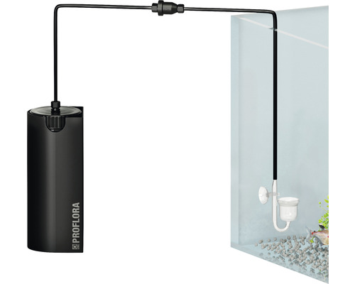 ProFlora CO2-Düngesystem für Aquarien mit CO2-Diffusor im Aquarium