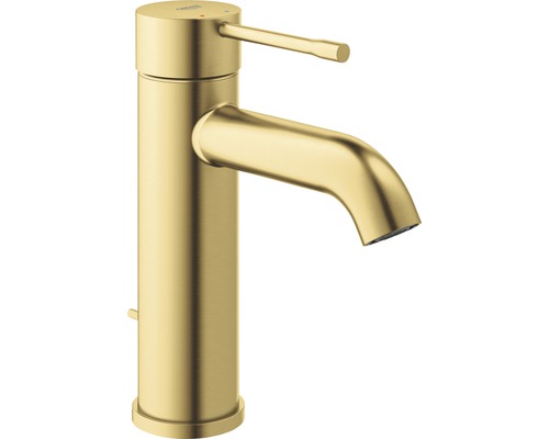 Waschtischarmatur Grohe Essence New mit Ablaufgarnitur 23589GN1 gold gebürstet Waschtischarmatur für das Badezimmer