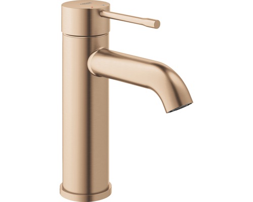 Grohe Essence Einloch-Badarmatur, S-Größe, Metallisch – Mit StarLight-Finish, Verstellbarem Strahlregler