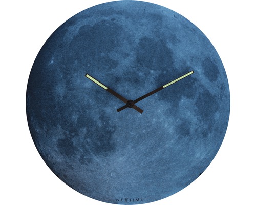 Nextime Uhr mit Monddesign und Zeitanzeige