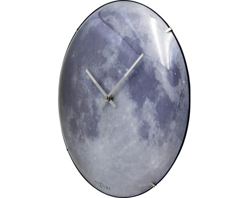 Wanduhr mit Mondmotiv