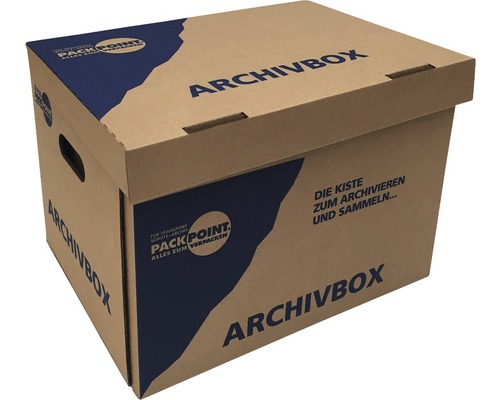 Archivbox aus Karton mit Deckel