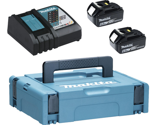 Akku Makita Power Source Kit 18V / 6 Ah (2xBL1860B + | HORNBACH AT