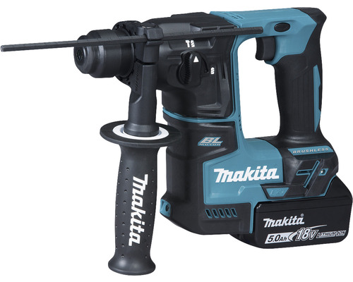 Akku-Bohrhammer Makita DHR171RTJ inkl. Transportkoffer, 2 x Akku BL1850B (5,0 Ah) und Schnellladegerät DC18RC