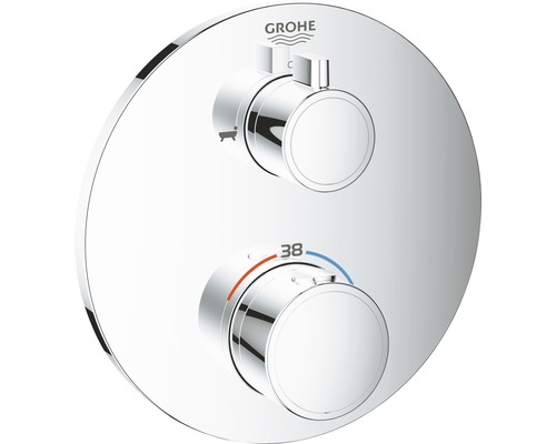 Unterputz Thermostat-Badewannenarmatur Grohe Grohtherm 24077000 chrom glänzend