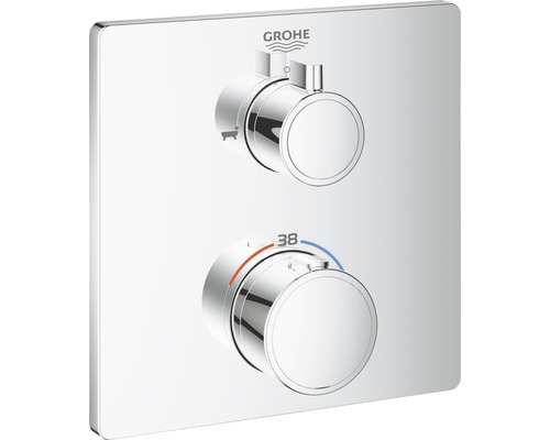Unterputz Thermostat-Badewannenarmatur Grohe Grohtherm 24080000 chrom glänzend
