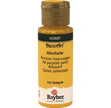 DecoArt Allesfarbe Hobbyfarbe Goldgelb in einer Flasche
