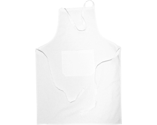 Weiße Kochschürze mit Tasche