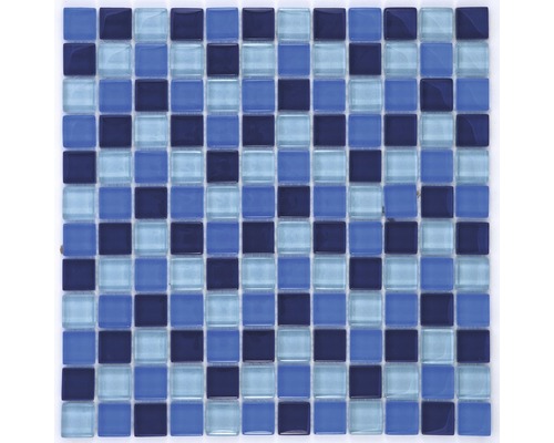 Glasmosaik Simpli 30,0x30,0 cm blau