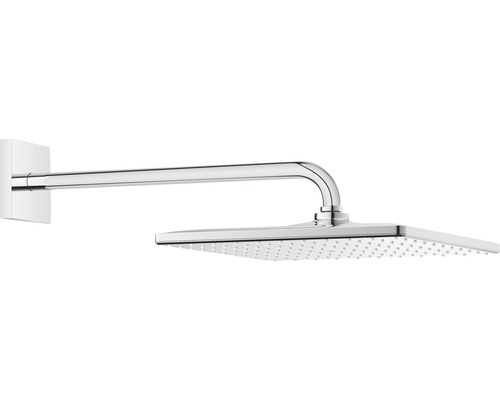 Kopfbrause Set Grohe Rainshower Mono Cube 310 EcoJoy 26564000 eckig 31x31 cm inkl. Brausearm 42,2 cm chrom