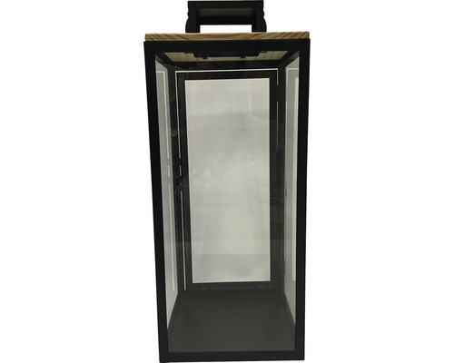 Dekorative Laterne mit Glasfenstern und Tragegriff