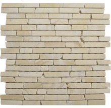 Mosaikmatte aus Naturstein in Ziegeloptik für Wand- und Bodenfliesen