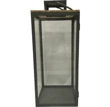 Dekorative Laterne aus Metall und Glas für den Innenbereich.