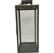 Windlicht aus Metall und Glas