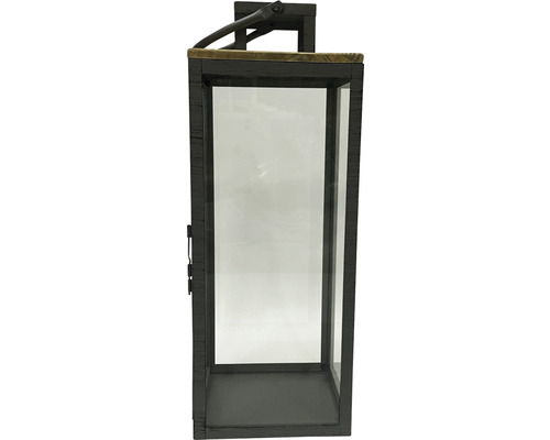Dekorative Windlichtlaterne aus Holz und Glas