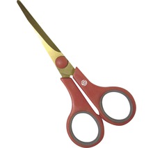 Schere mit Griffen und goldenen Klingen