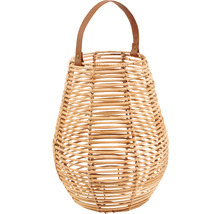 Laterne Lafiora Rattan Ø 25 cm H 32 cm braun