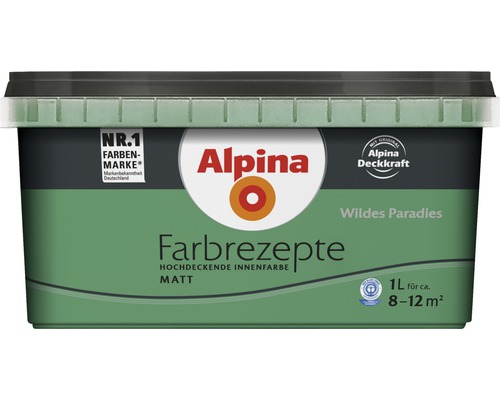 Alpina Farbrezepte hochdeckende Innenfarbe Matt Wildes Paradies 1 Liter