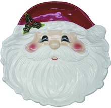 Dekorative Servierplatte im Design eines Weihnachtsmanns