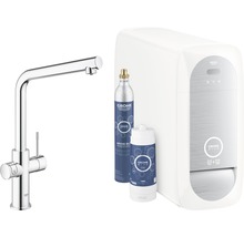 Küchenarmatur mit Wassersprudler, CO2-Flasche und Filter