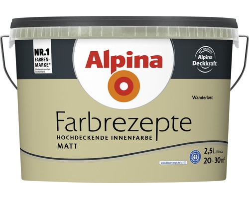 Alpina Farbrezepte hochdeckende Innenfarbe Matt, 2,5 Liter
