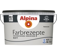 Eimer mit Alpina Farbrezepte hochdeckender Innenfarbe Matt Nebelzauber, 6,5 Liter