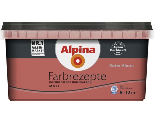 Alpina Farbrezepte Innenfarbe, Roter Ahorn, 1 Liter