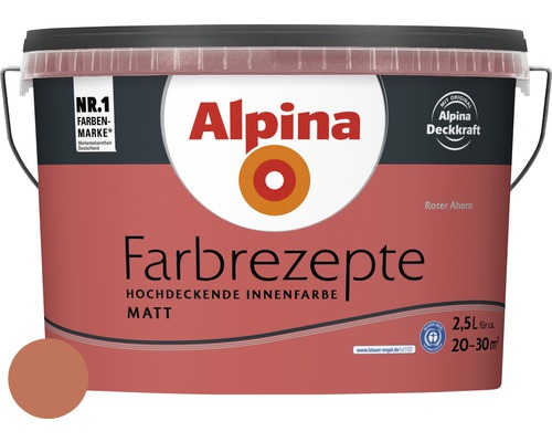 Alpina Wandfarbe Farbrezepte Roter Ahorn 2,5 L